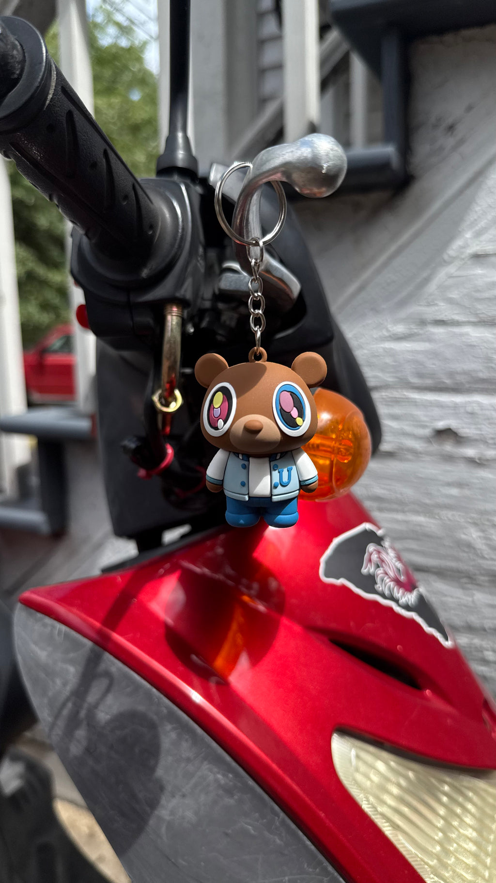 3D Graduation Bear Keychain