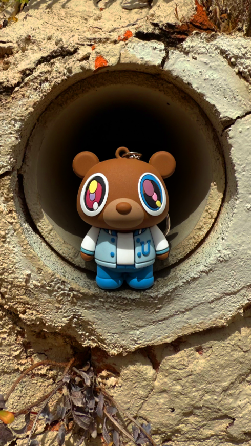 3D Graduation Bear Keychain